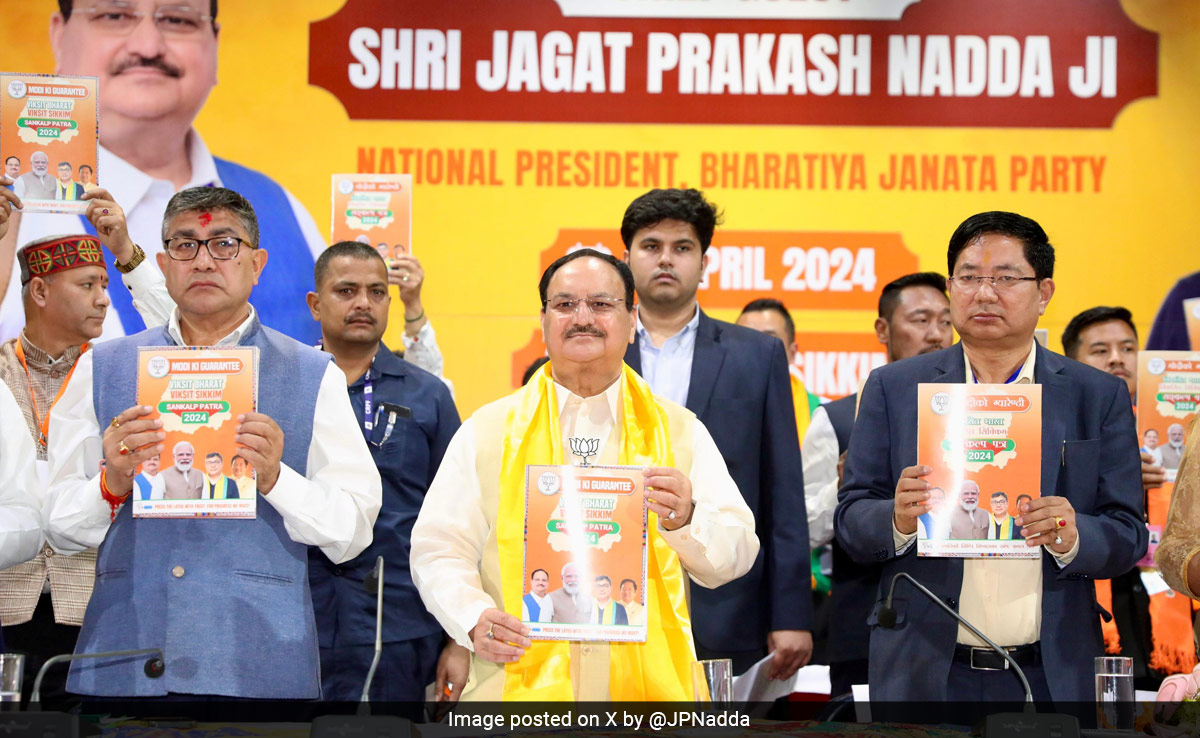 BJP Releases Manifesto For Sikkim, Promises Protection Of People's Rights