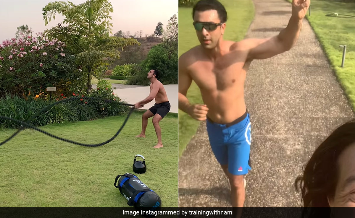 From Hiking To Swimming To Battle Ropes: A Glimpse Of Ranbir Kapoor's Countryside Fitness Routine
