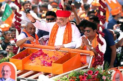 Pasted Posters In Gandhinagar, People's Love Made Me Home Minister: Amit Shah Pasted Posters In Gandhinagar, People's Love Made Me Home Minister: Amit Shah