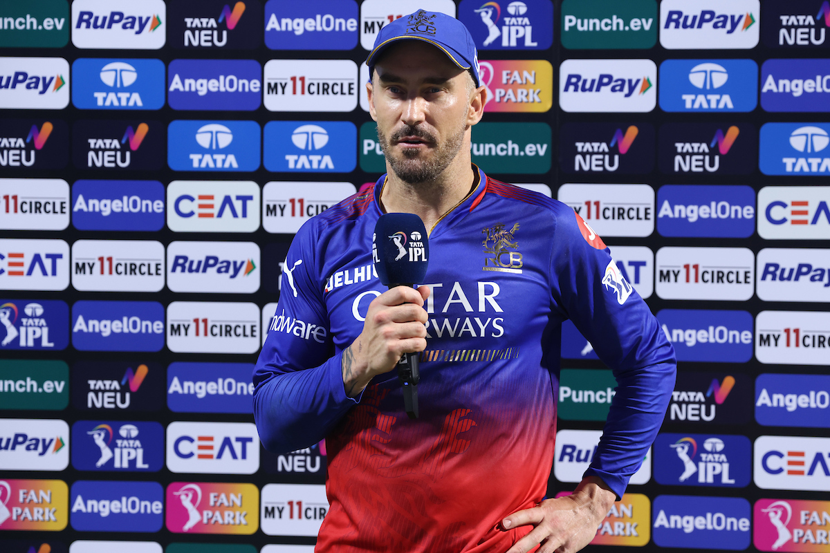 RCB vs KKR: "मुझे लगता है कि...", नो बॉल विवाद पर कप्तान फॉफ डु प्लेसिस के बयान ने मचाई खलबली