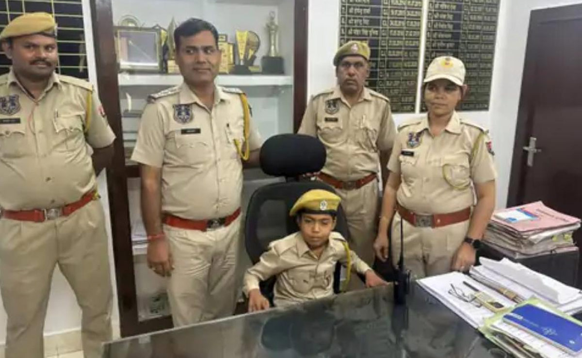 Rajasthan: थैलीसीमिया से पीड़ित 8 साल का हिमांशु बना 2 घंटे के लिए को CI, वर्दी पहनाई, सैल्यूट किया
