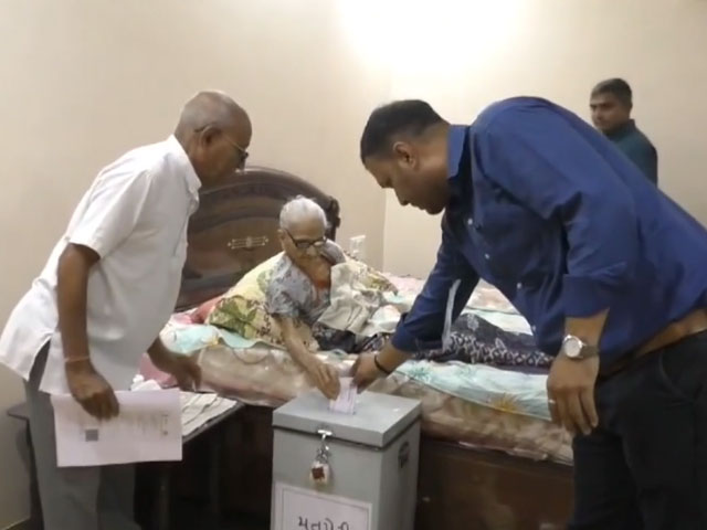 102-Year-Old Gujarat Woman Casts Her Vote From Home