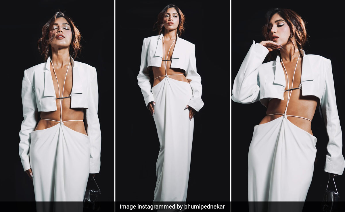 Bhumi Pednekar's Rs 3.8 Lakh White Ensemble Is More Cutout, Less Dress But Fully Bold