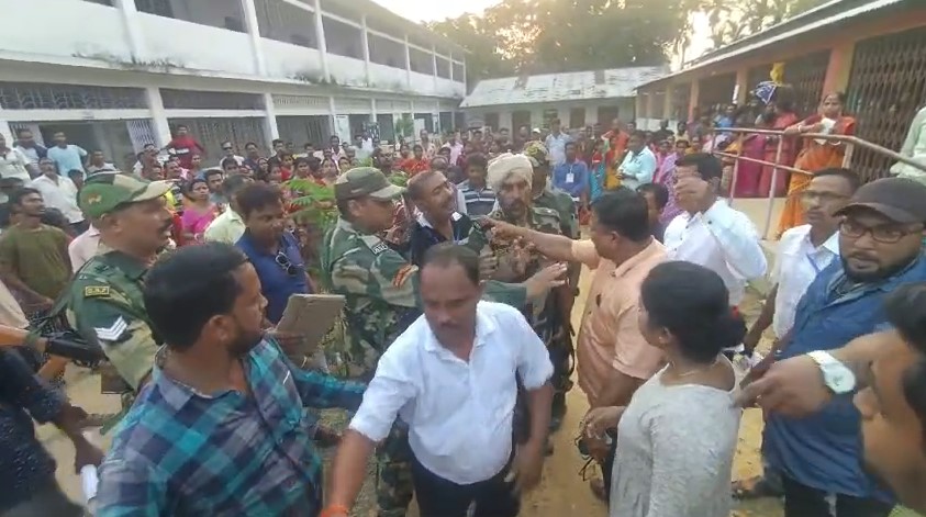 BJP Leader Seen Slapping Tripura Polling Official In Viral Video, Arrested BJP Leader Seen Slapping Tripura Polling Official In Viral Video, Arrested