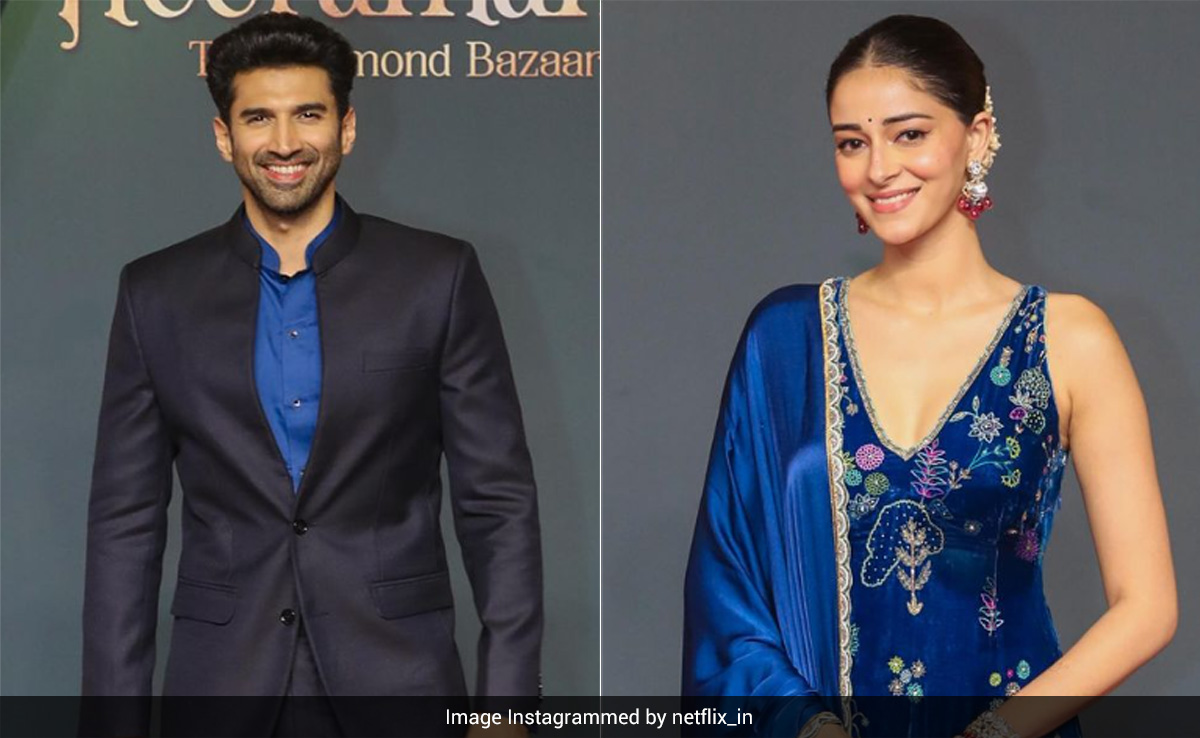 ICYMI: Ananya Panday And Aditya Roy Kapur Were Twinning At <i>Heeramandi</i> Screening