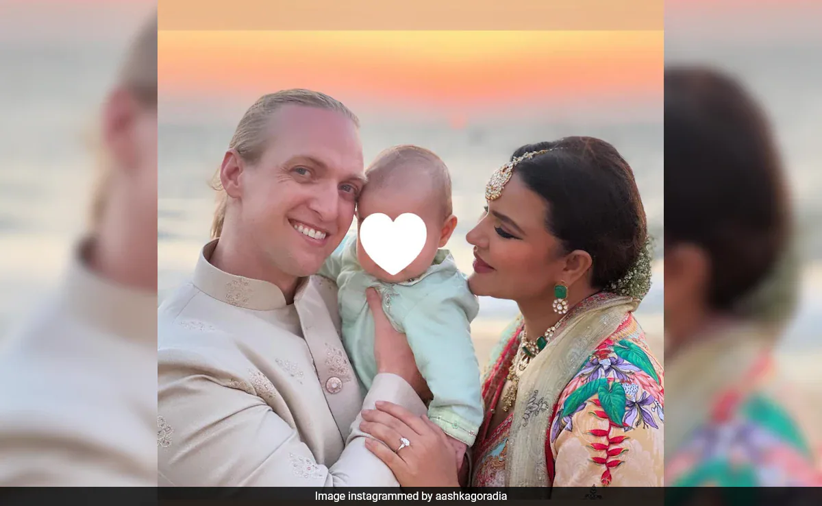 Aashka Goradia's Fam-Jam With Son William Alexander And Husband Brent Goble