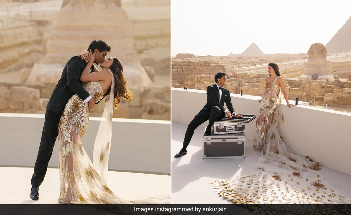 Egypt Came To Life As The Backdrop Of Indian Billionaire Ankur Jain and Ex-WWE Wrestler Erika Hammond's Wedding