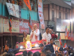Watch: Amit Shah Holds 2-Km Long Roadshow In Assam Amid "Sea Of Supporters" Watch: Amit Shah Holds 2-Km Long Roadshow In Assam Amid "Sea Of Supporters"