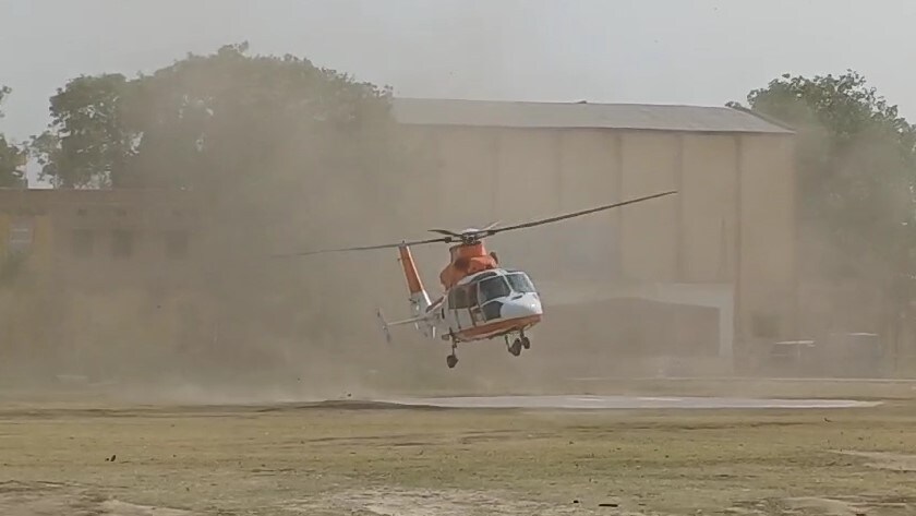 Video: Amit Shah's Narrow Escape As Chopper Briefly Loses Control