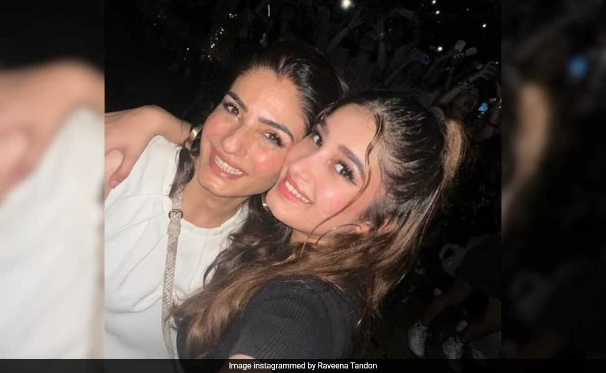 Just Raveena Tandon And Daughter Rasha Enjoying A Taylor Swift Concert In Singapore
