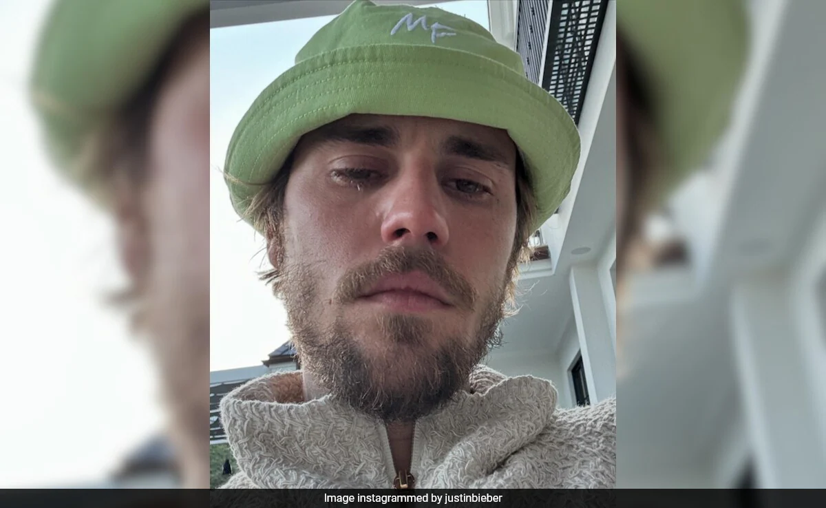 Justin Bieber Posted A Crying Selfie. "A Pretty Crier," Commented Wife Hailey