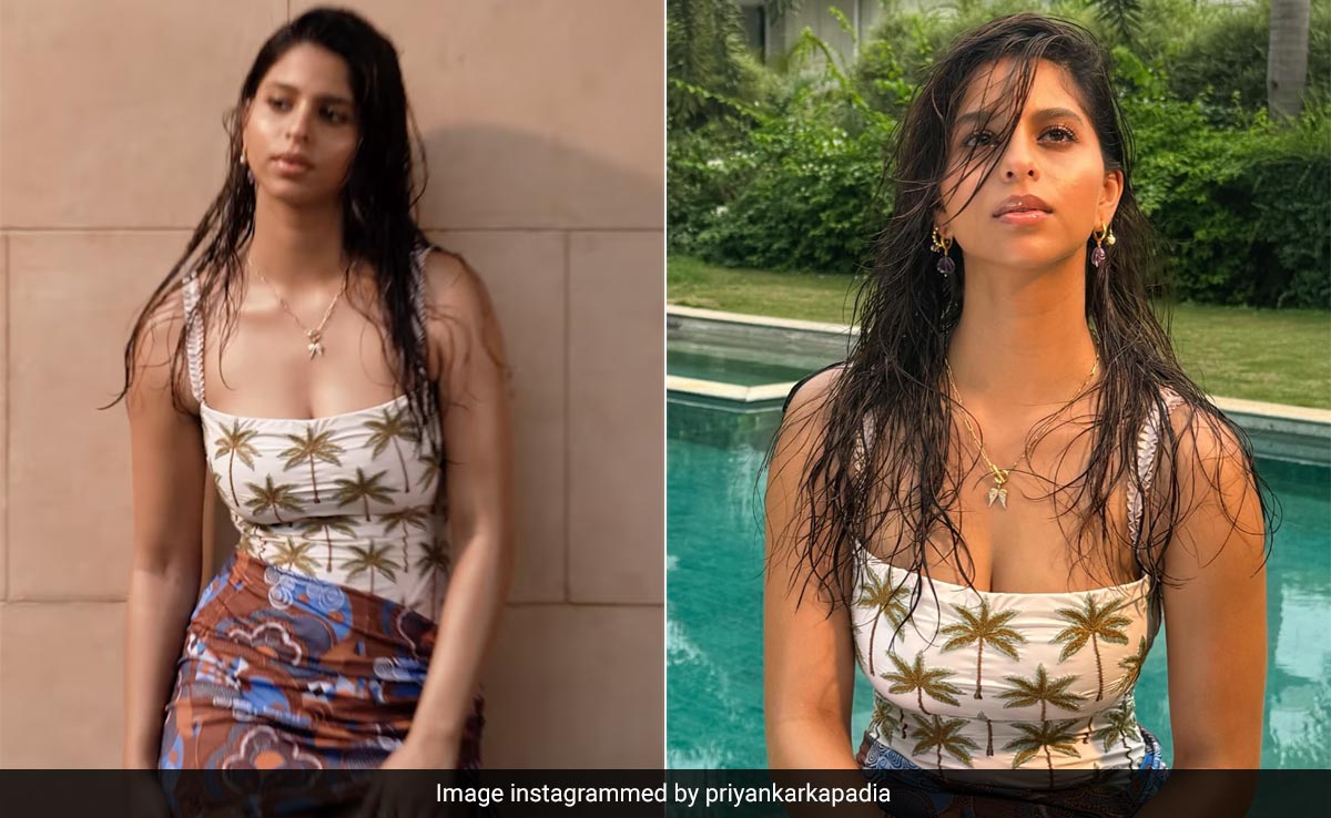 <i>Tropical The Island Breeze</i> And Suhana Khan's Summer Vibe In This Printed Swimsuit