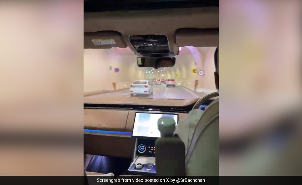 "A Marvel": Amitabh Bachchan Takes Coastal Road Tunnel In Mumbai