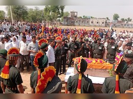 सैनिक सम्मान के साथ सूबेदार रामवीर सिंह गुर्जर का अंतिम संस्कार, दौसा के लाल के अंतिम दर्शन को उमड़ा सैलाब