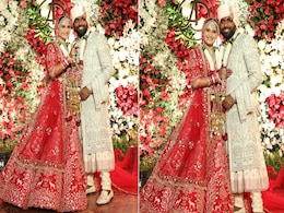 Arti Singh Chose A Gloriously Traditional Red Embellished Rachit Khanna Bridal <i>Lehenga</i> To Marry Dipak Chauhan Arti Singh Chose A Gloriously Traditional Red Embellished Rachit Khanna Bridal <i>Lehenga</i> To Marry Dipak Chauhan