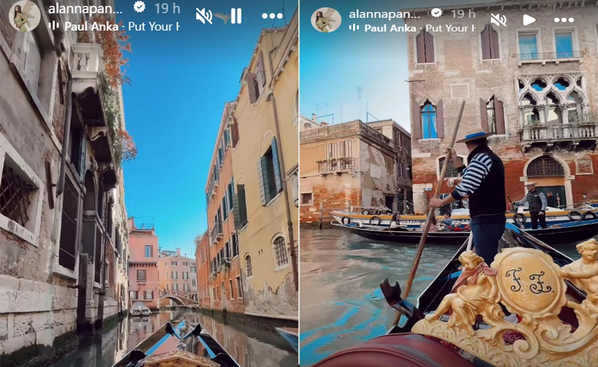 Alanna Panday's Italian Babymoon Continues With A Scenic Boat Ride Down The Canals Of Venice