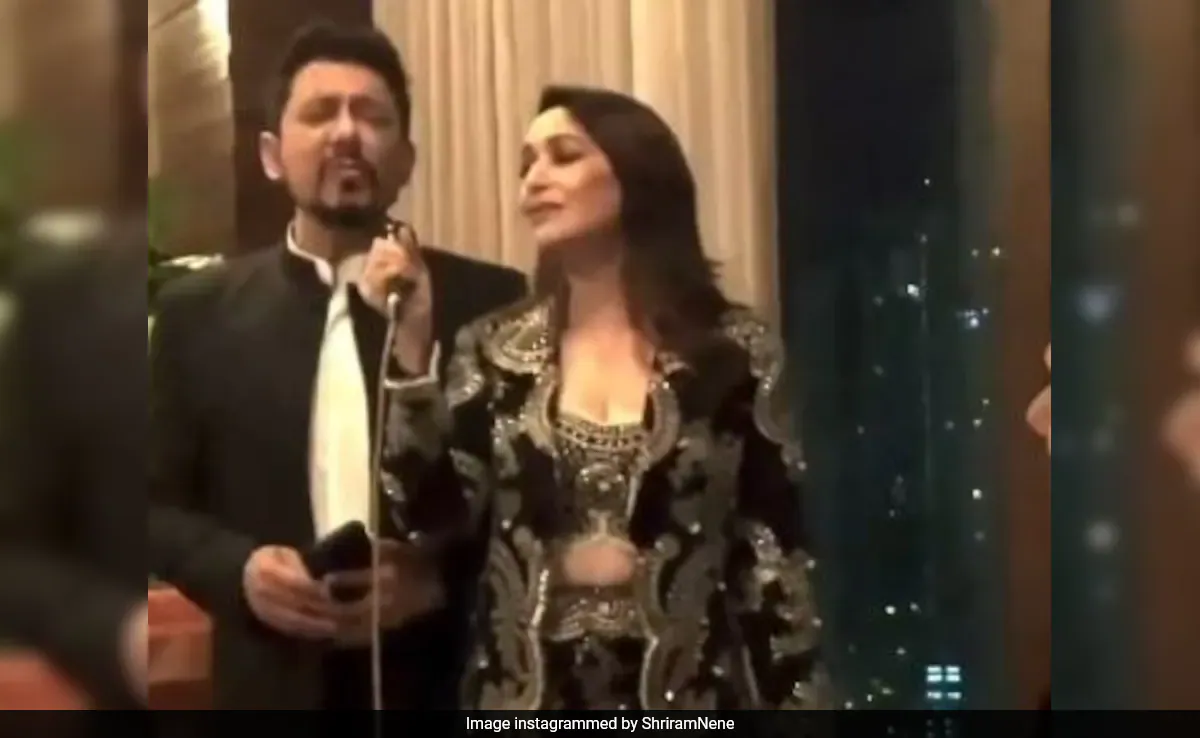 Major Throwback: Madhuri Dixit Sings Ed Sheeran's <i>Perfect</i> With Husband Shriram Nene