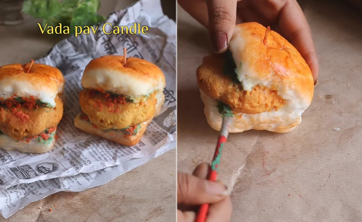 Viral Video: This Vada Pav Candle Looks So Realistic That People Want To Eat It