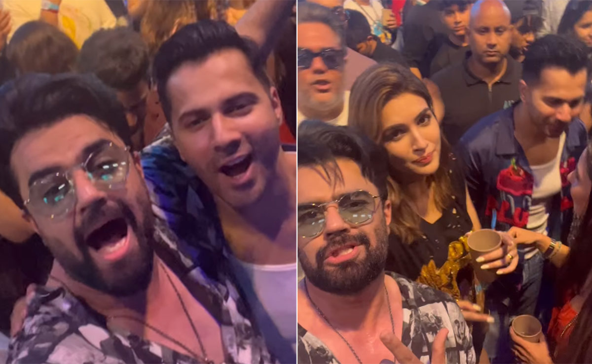 Varun Dhawan, Kriti Sanon Had This Much Fun At Diljit Dosanjh's Mumbai Concert