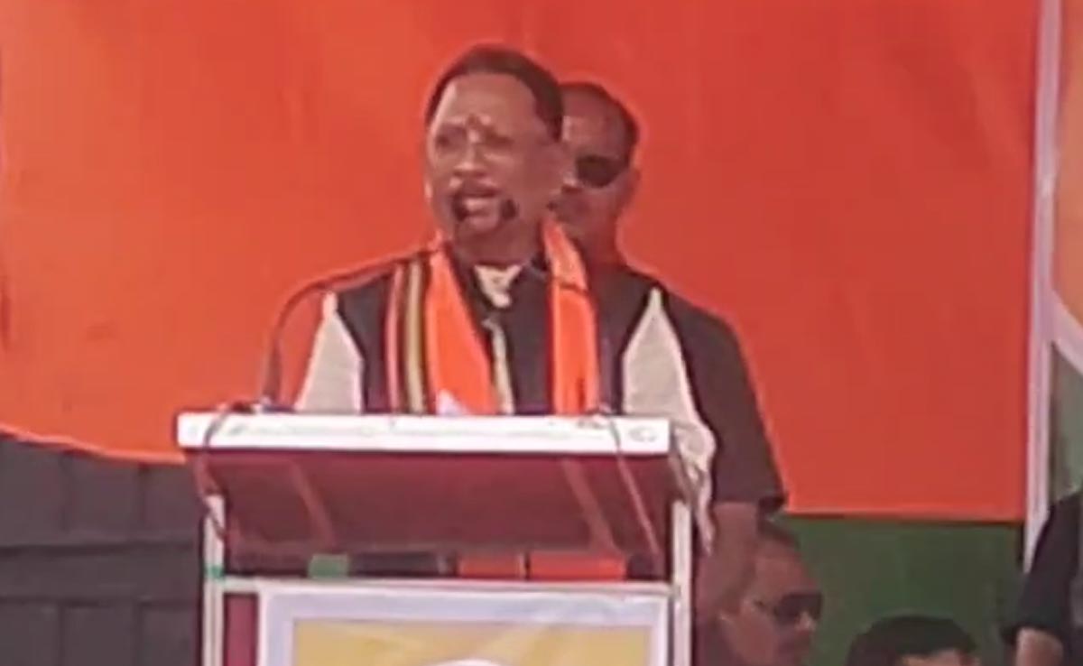 सरोज पांडे के लिए वोट मांगने पहुंचे CM साय, कहा, 'इतना भ्रष्टाचार किया की अब जेल की हवा खा रहे है'