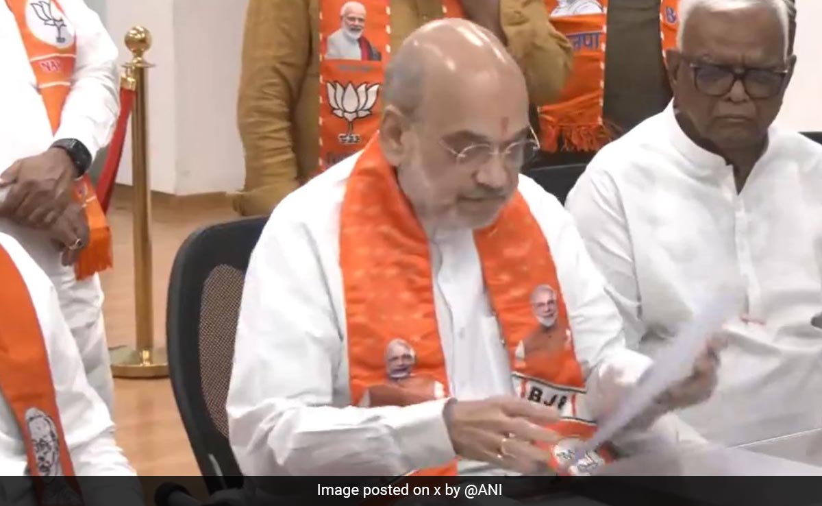 Amit Shah Files Nomination From Gandhinagar Lok Sabha Seat