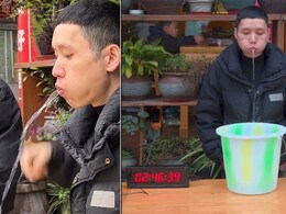 Watch: Man From China Breaks Guinness World Records For Continuously Spraying Water From His Mouth
