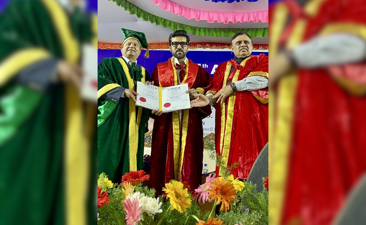 Ram Charan Receives Honorary Doctorate From Vels University