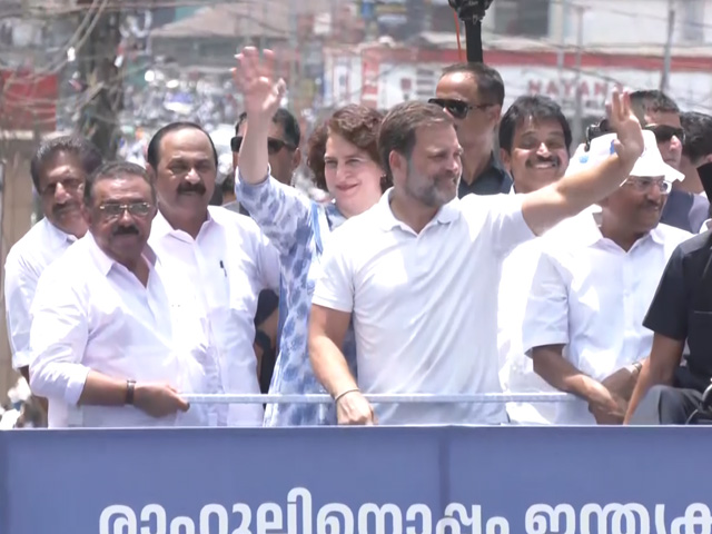 Rahul Gandhi Holds Roadshow In Wayanad, Kerala