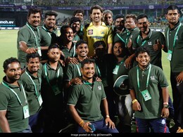 MS Dhoni Wins Hearts With Post-Match Gesture For Vizag Groundsmen