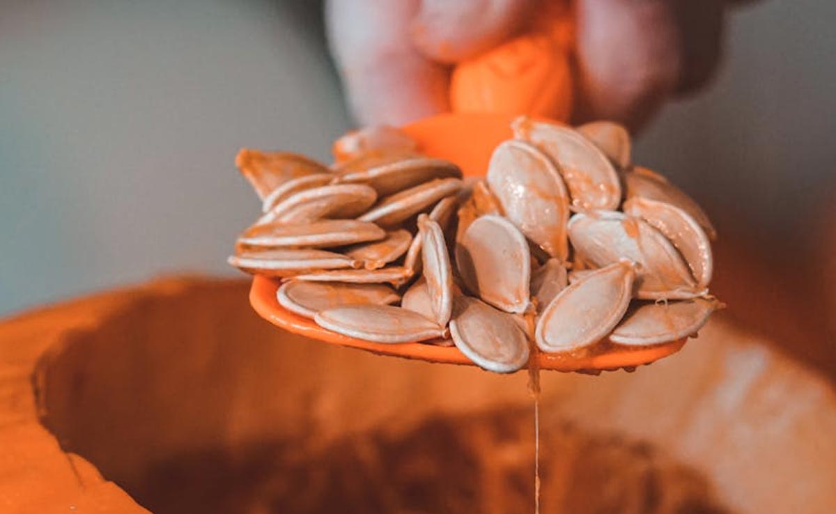 Pumpkin seeds are naturally loaded with magnesium