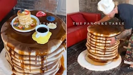Table Shaped Like Stack Of Pancakes Goes Viral, Makes Foodies Drool Over Furniture