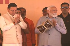 PM Plays Dholak At Rally In Uttarakhand's Dehradun PM Plays Dholak At Rally In Uttarakhand's Dehradun