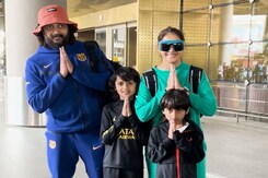 Riteish Deshmukh And Fam Greet The Paparazzi With Folded Hands Riteish Deshmukh And Fam Greet The Paparazzi With Folded Hands