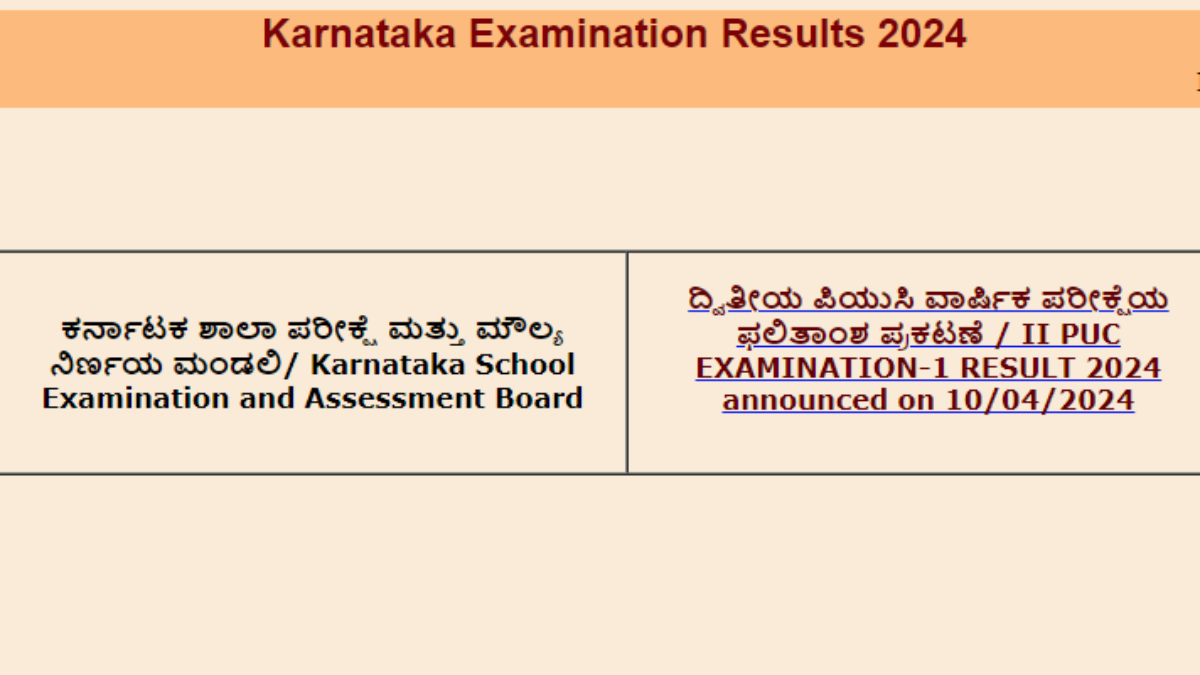 Karnataka 2nd PUC Result 2024: Scorecards Released, Check Steps To Download