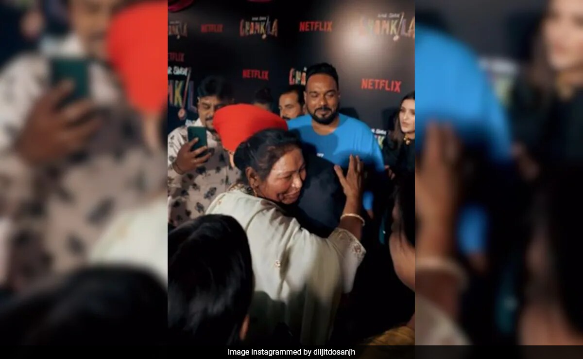 Viral: Amar Singh Chamkila's First Wife Gurmail Kaur Hugs Diljit Dosanjh At Screening