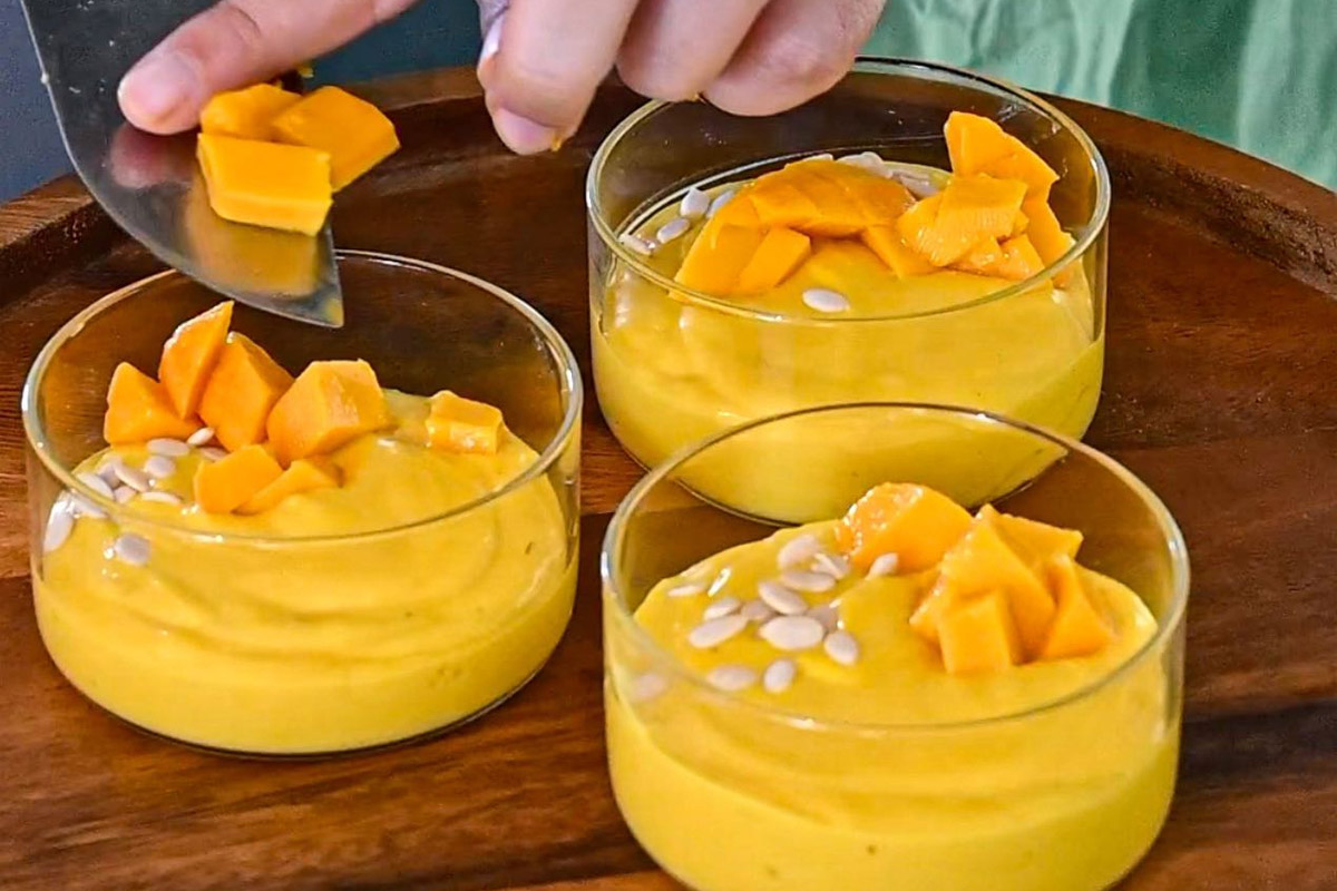 No Cream Mango Mousse by Food Influencer Nitya Hegde