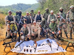 Grenades, Rifles, Long Range Mortars Recovered By Army, Cops In Manipur Grenades, Rifles, Long Range Mortars Recovered By Army, Cops In Manipur