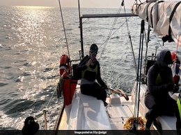 Indian Army's All-Women Crew Sails From Mumbai To Lakshadweep Indian Army's All-Women Crew Sails From Mumbai To Lakshadweep