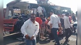 नाशिकमध्ये एसटी बसचा भीषण अपघात, 5 जणांचा मृत्यू , 22 जखमी&nbsp;