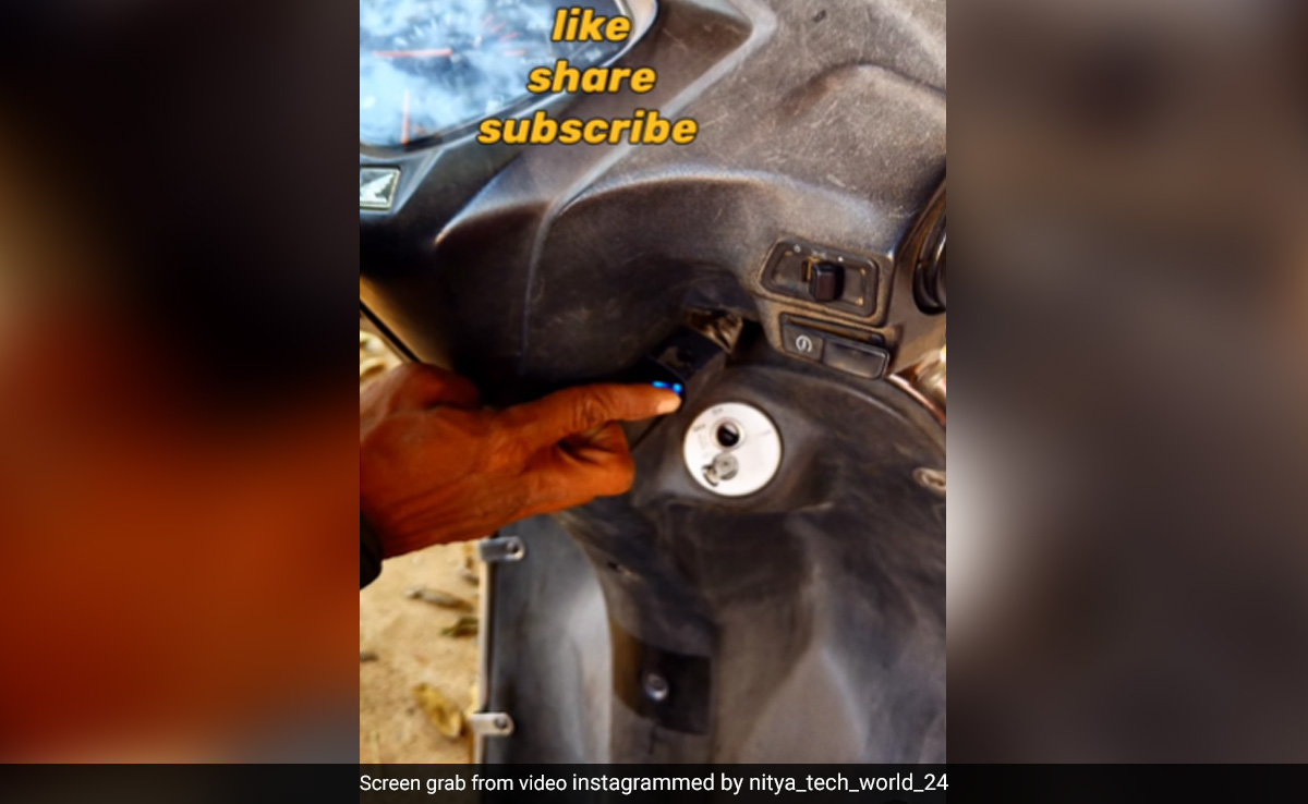 शख्स ने बिना चाबी के स्कूटी स्टार्ट करने के लिए किया गजब जुगाड़, लगाई ऐसी ट्रिक, फिंगर टच से ही स्टार्ट हो जाएगी गाड़ी