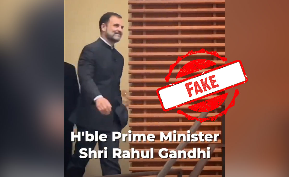 AI-Generated Fake Clip Of Rahul Gandhi Swearing-In As PM Goes Viral