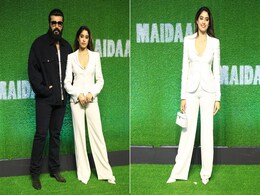 Janhvi Kapoor's Chic White Structured Pantsuit From Sridevi's Closet Paired Fabulously With Her "Shiku" Necklace Janhvi Kapoor's Chic White Structured Pantsuit From Sridevi's Closet Paired Fabulously With Her "Shiku" Necklace