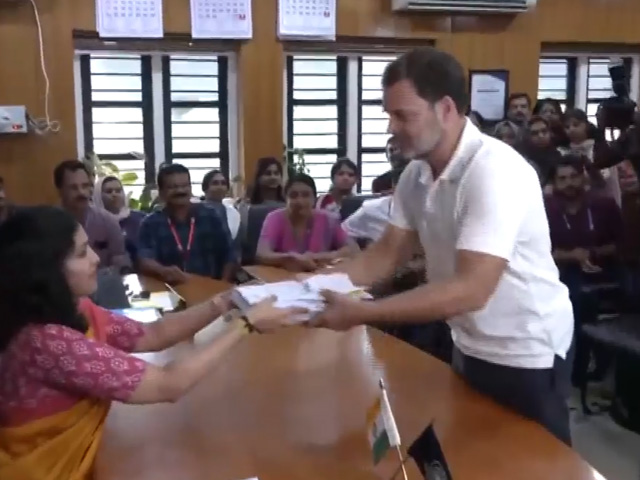 Rahul Gandhi Files Nomination Papers From Kerala's Wayanad Lok Sabha Seat
