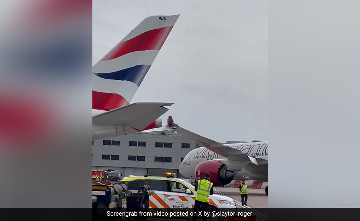 2 Planes Graze Each Other At UK's Heathrow Airport