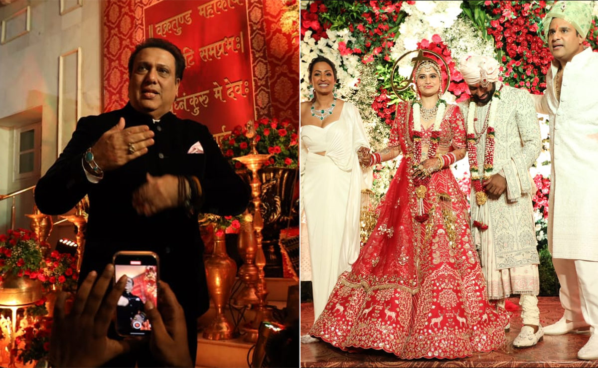 Full House At Arti Singh-Dipak Chauhan's Wedding With Govinda, Krushna Abhishek-Kashmera Shah And Others