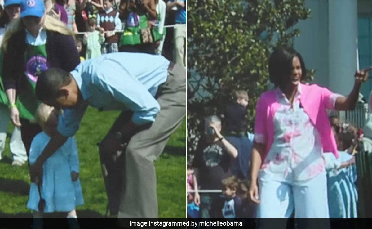 Michelle Obama Shares Old Video Of Easter Celebrations At White House