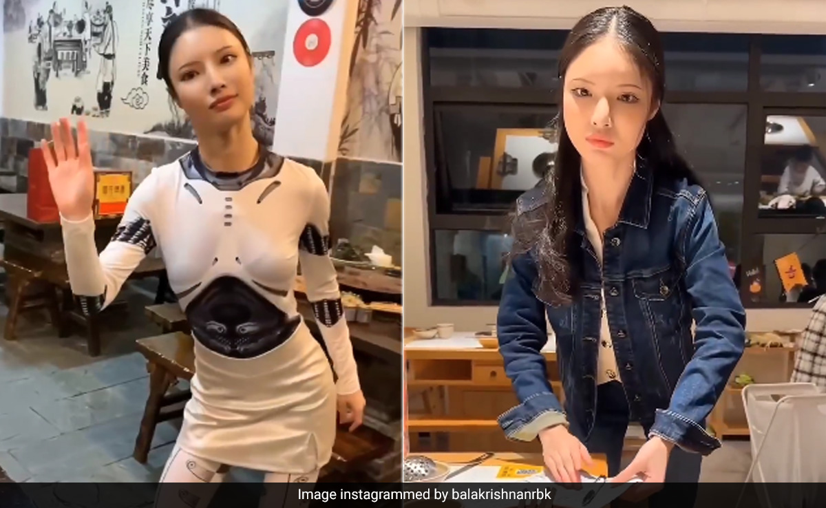 Robot Or Human? Video Of Waitress Serving Food At A Restaurant In China Puzzles Internet