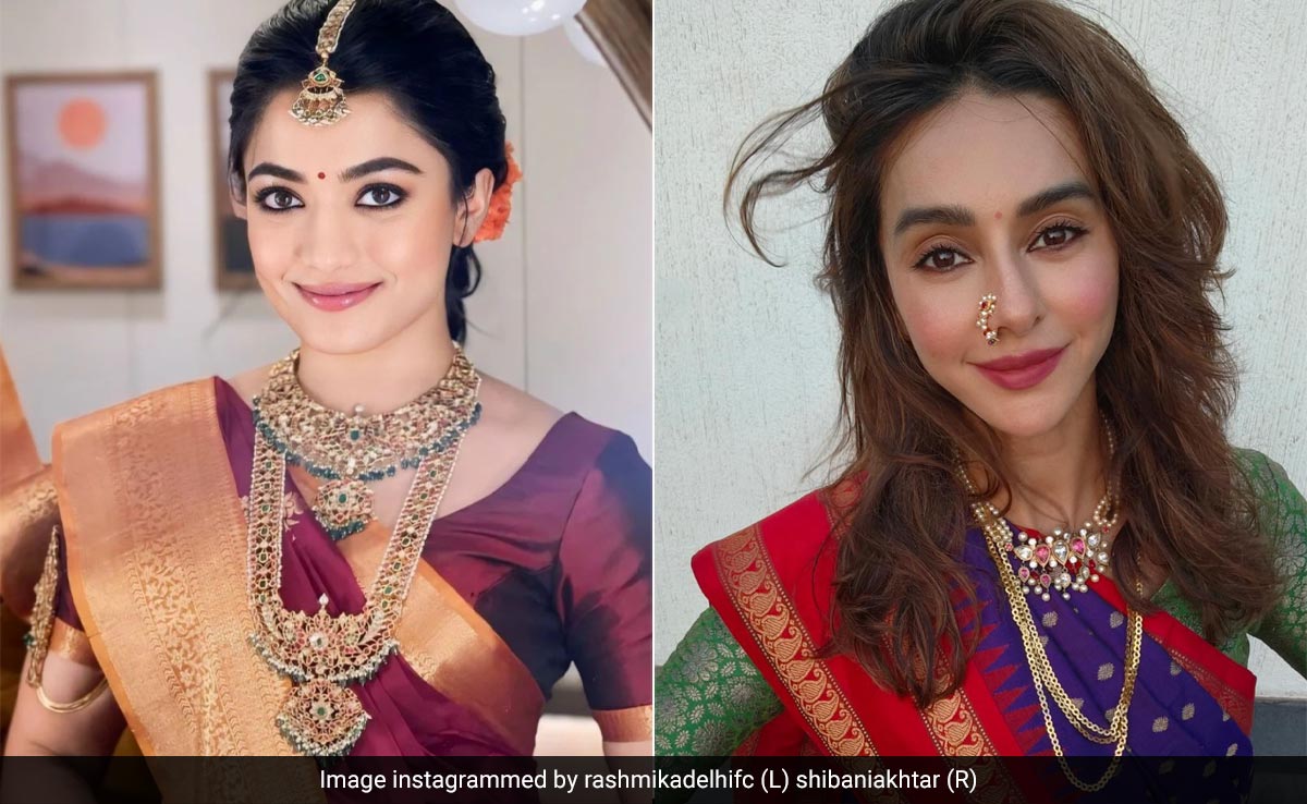 Gudi Padwa 2024: From Rashmika Mandanna To Shibani Dandekar, Traditional Ethnic Celebrity Looks Reign