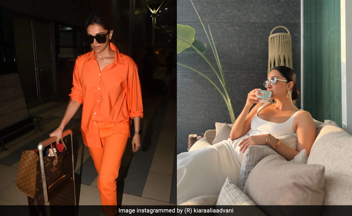Kiara Advani Gives "Deepika Core" Her Best Shot In Reflective Sunglasses And A Sleek Bun With A Neutral Outfit