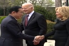 Joe Biden Welcomes Japan PM For State Visit To US Joe Biden Welcomes Japan PM For State Visit To US